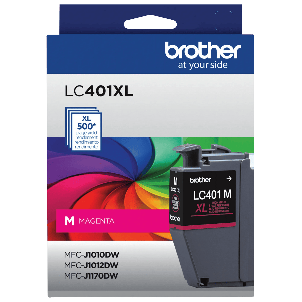 Brother Genuine LC401XLMS High-Yield Magenta Ink Cartridge — official Brother product image