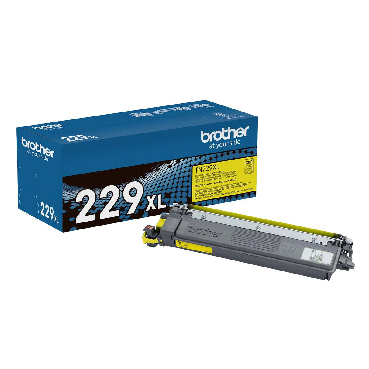 Brother Genuine TN229XLY High Yield Yellow Toner Cartridge — official Brother product image