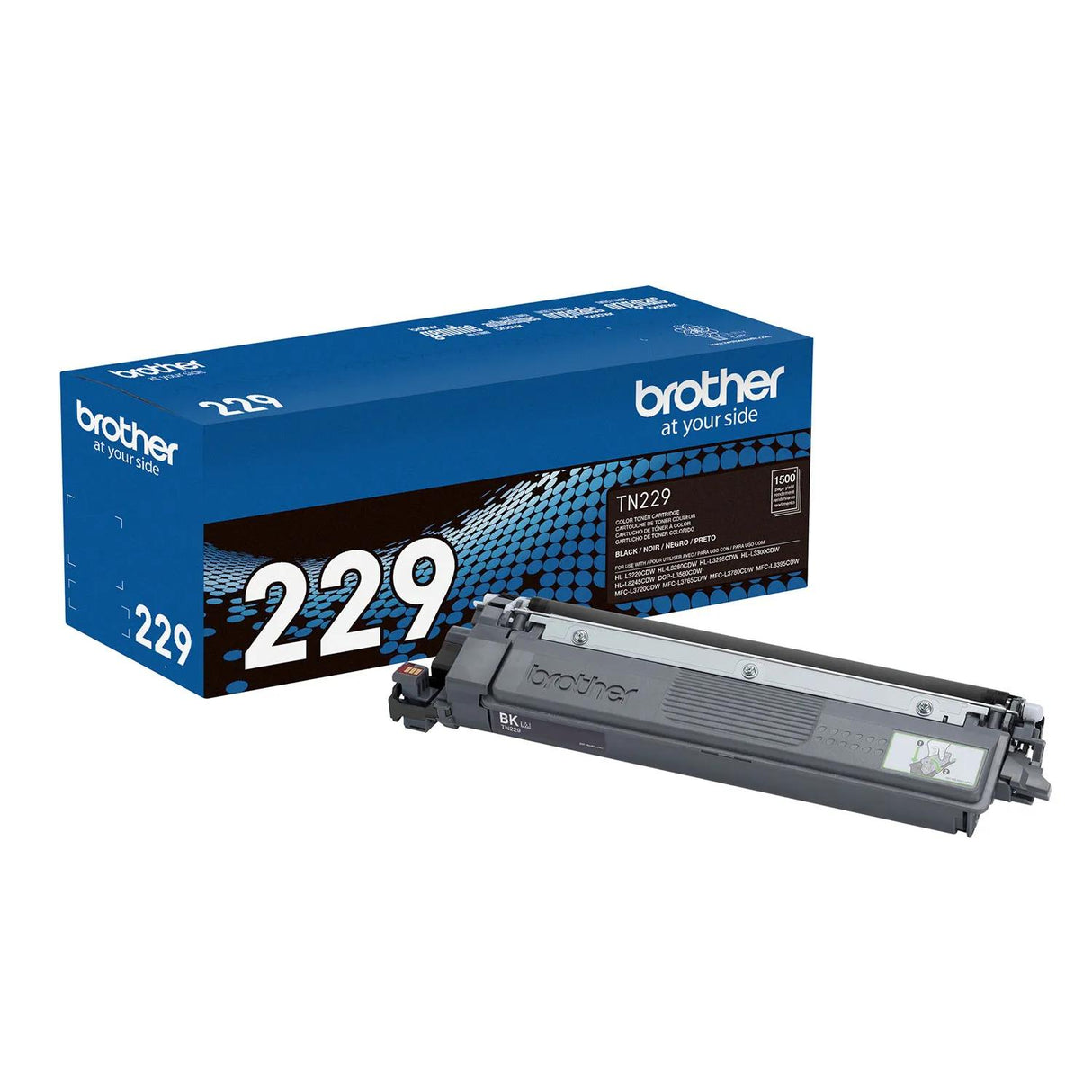 Brother Genuine TN229BK Standard Yield Black Toner Cartridge — official Brother product image