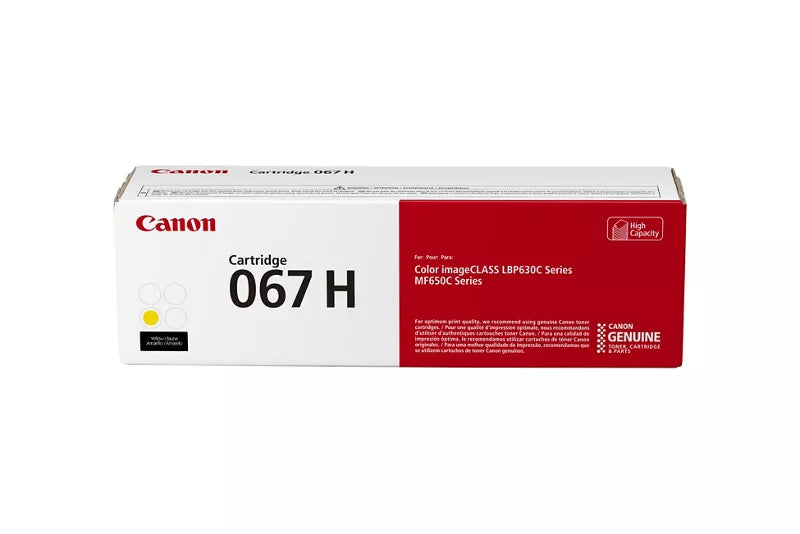 Canon Genuine 067 H Yellow High Capacity Toner Cartridge