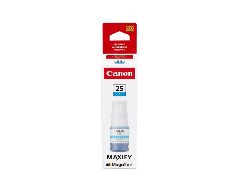 Canon Genuine GI-25 Cyan Ink Bottle
