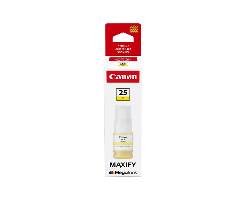 Canon Genuine GI-25 Yellow Ink Bottle