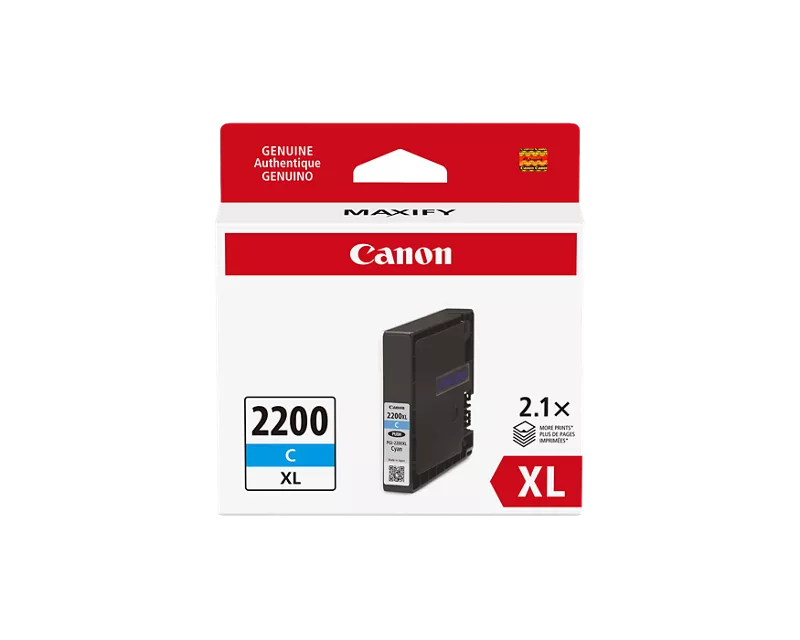 Canon Genuine PGI-2200 XL Cyan Pigment Ink Tank
