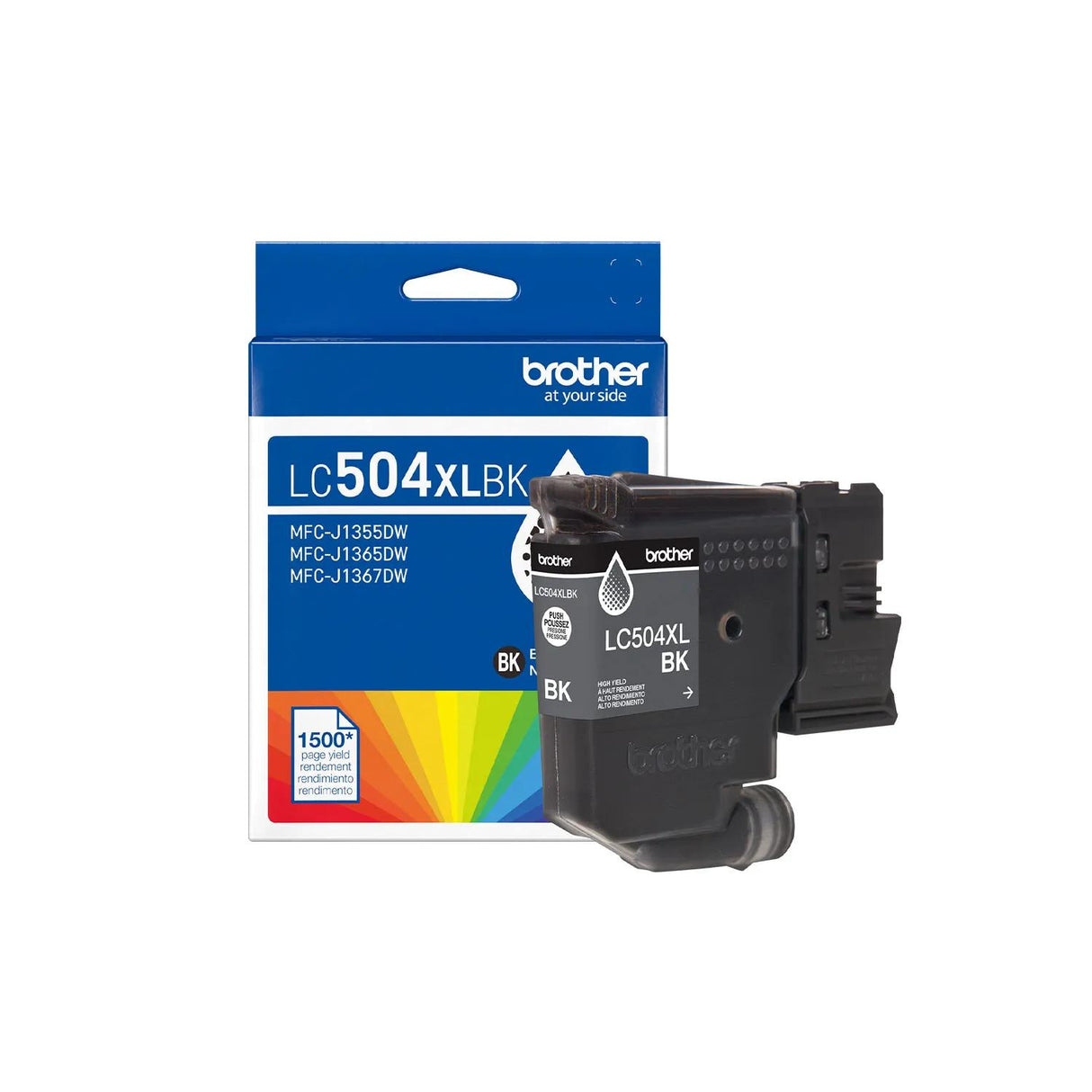 Brother Genuine LC504XLBKS High Yield Black Ink Cartridge — official Brother product image