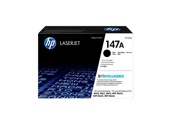 HP 147A Black Original LaserJet Toner Cartridge, W1470A - official HP product image