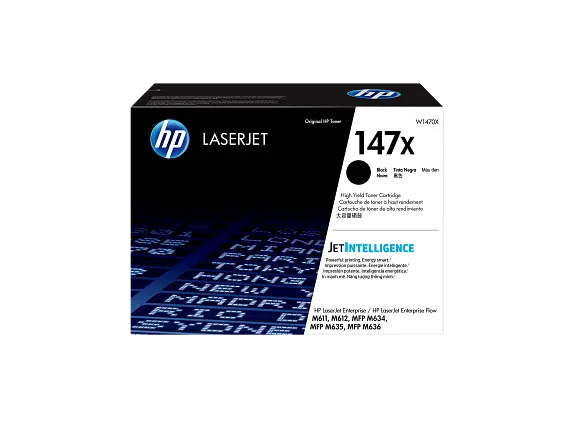 HP 147X High Yield Black Original LaserJet Toner Cartridge, W1470X - official HP product image