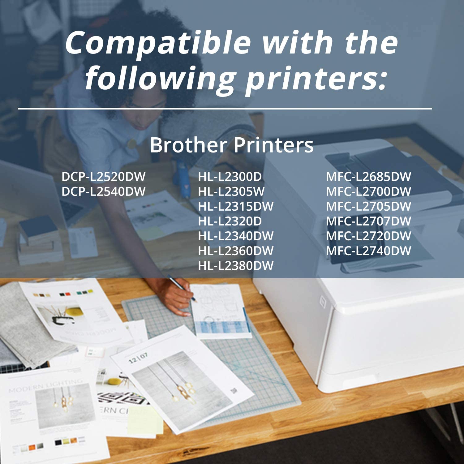 Arthur Imaging Compatible Toner Cartridge Replacement for Brother TN630 TN660 (Black, 2 Pack)