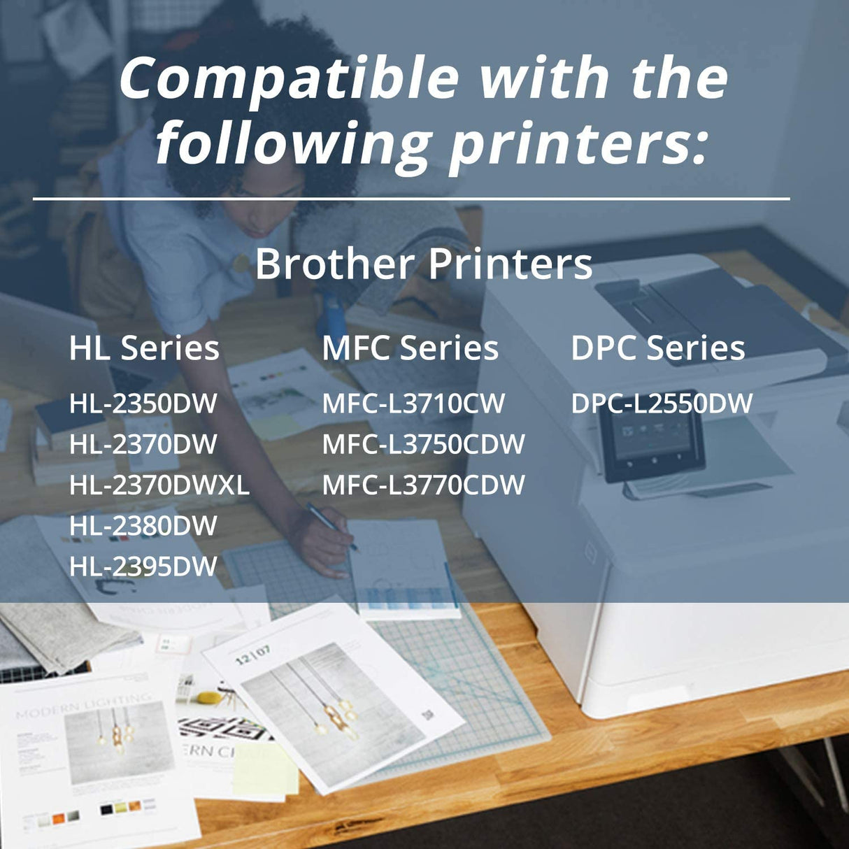 Arthur Imaging Compatible High Yield Toner Cartridge Replacement for Brother TN730 TN760 With IC Chip (Black, 2-Pack)