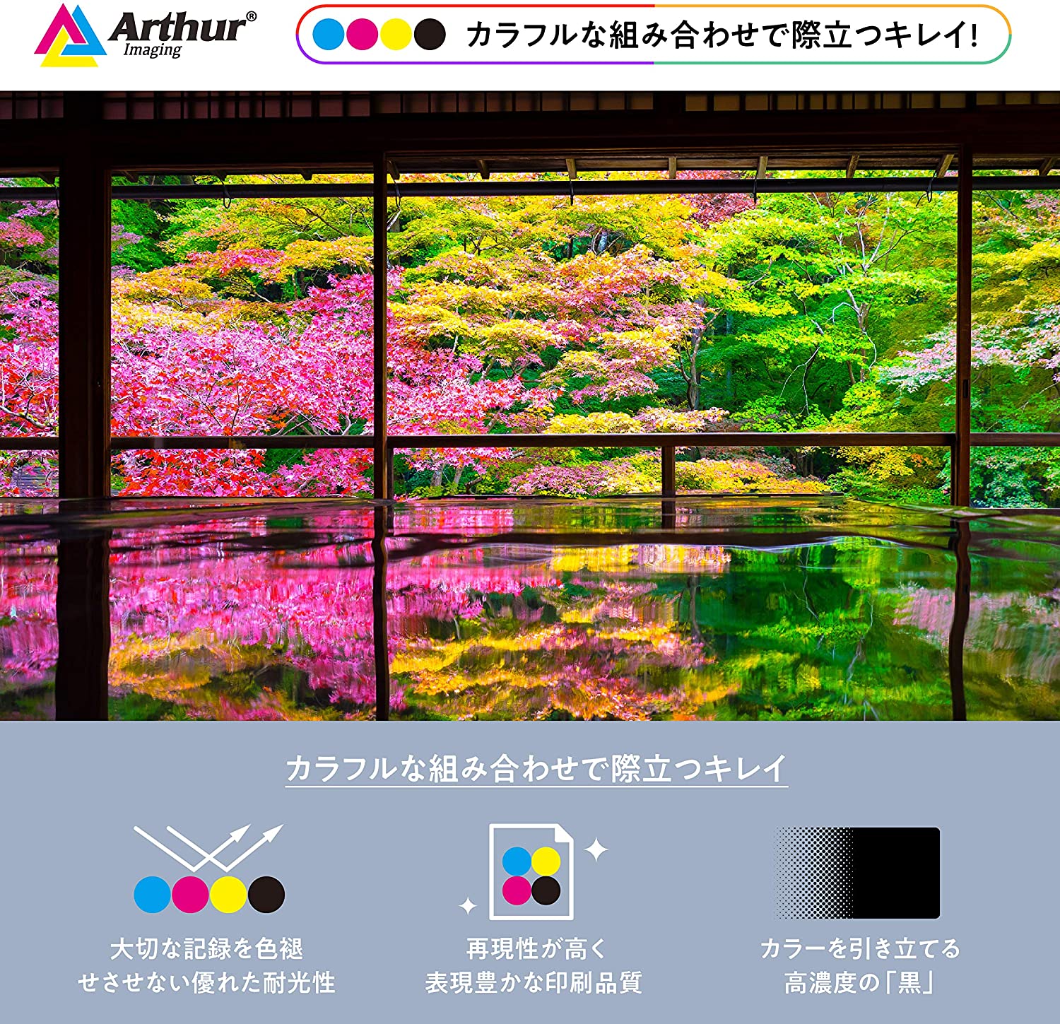 Arthur Imaging Compatible Ink Cartridge Replacement for Canon BCI-380XL BCI381XL(1 Large Black, 1 Small Black, 1 Cyan, 1 Yellow, 1 Magenta, 5-Pack)