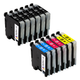 Arthur Imaging Compatible Ink Cartridge Replacement for Brother LC-203XL (6 Black, 2 Cyan, 2 Yellow, 2 Magenta, 12-Pack)