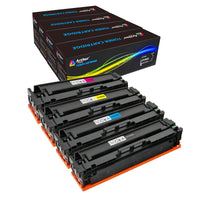 Arthur Imaging Compatible High Yield Toner Cartridge Replacement for HP201X, CF400X, CF401X, CF402X, CF403X (Black, Cyan, Magenta, Yellow, 4-Pack)