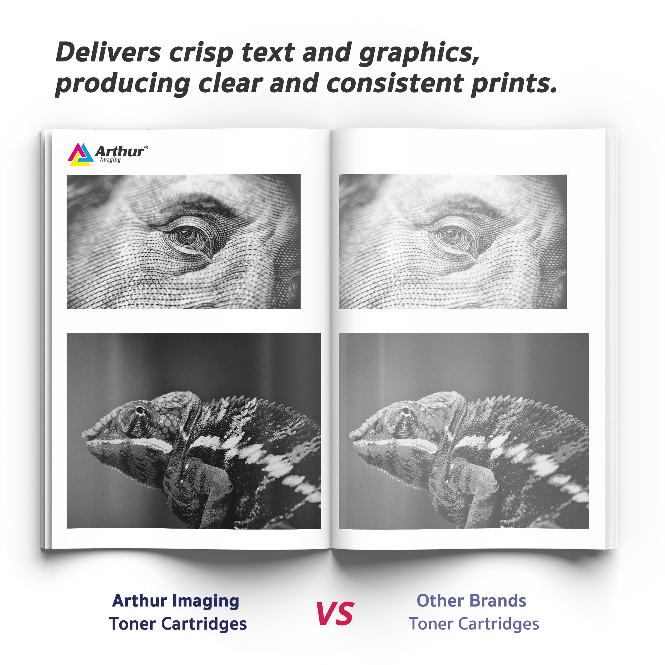 Arthur Imaging Compatible Toner Cartridge Replacement for HP CE285A (HP 85A, 2 Black, 2-Pack)