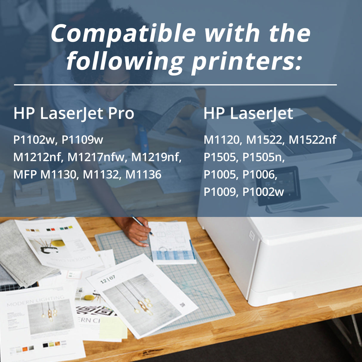 Arthur Imaging Compatible Toner Cartridge Replacement for HP CE285A (HP 85A, 2 Black, 2-Pack)