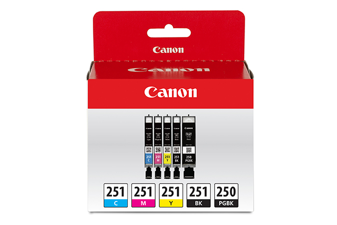 Set 5 Cartucce Compatibili XL Per Canon PGI-250 E CLI-251 - Risparmia Sulla Stampa!