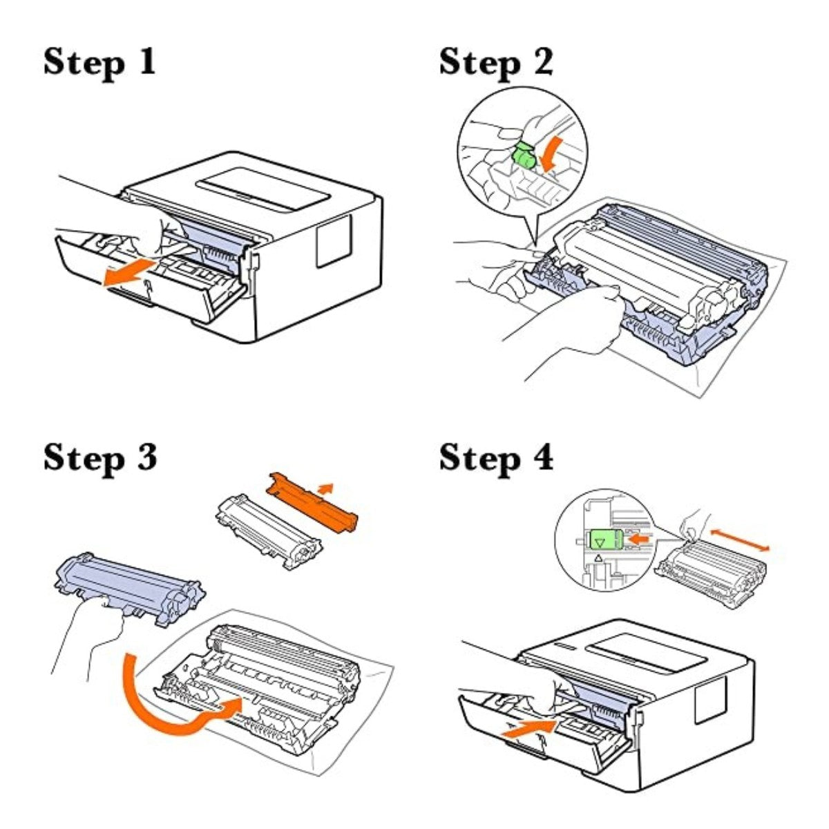 Arthur Imaging Compatible High Yield Toner Cartridge Replacement for Brother TN730 TN760 With IC Chip (Black, 1-Pack)