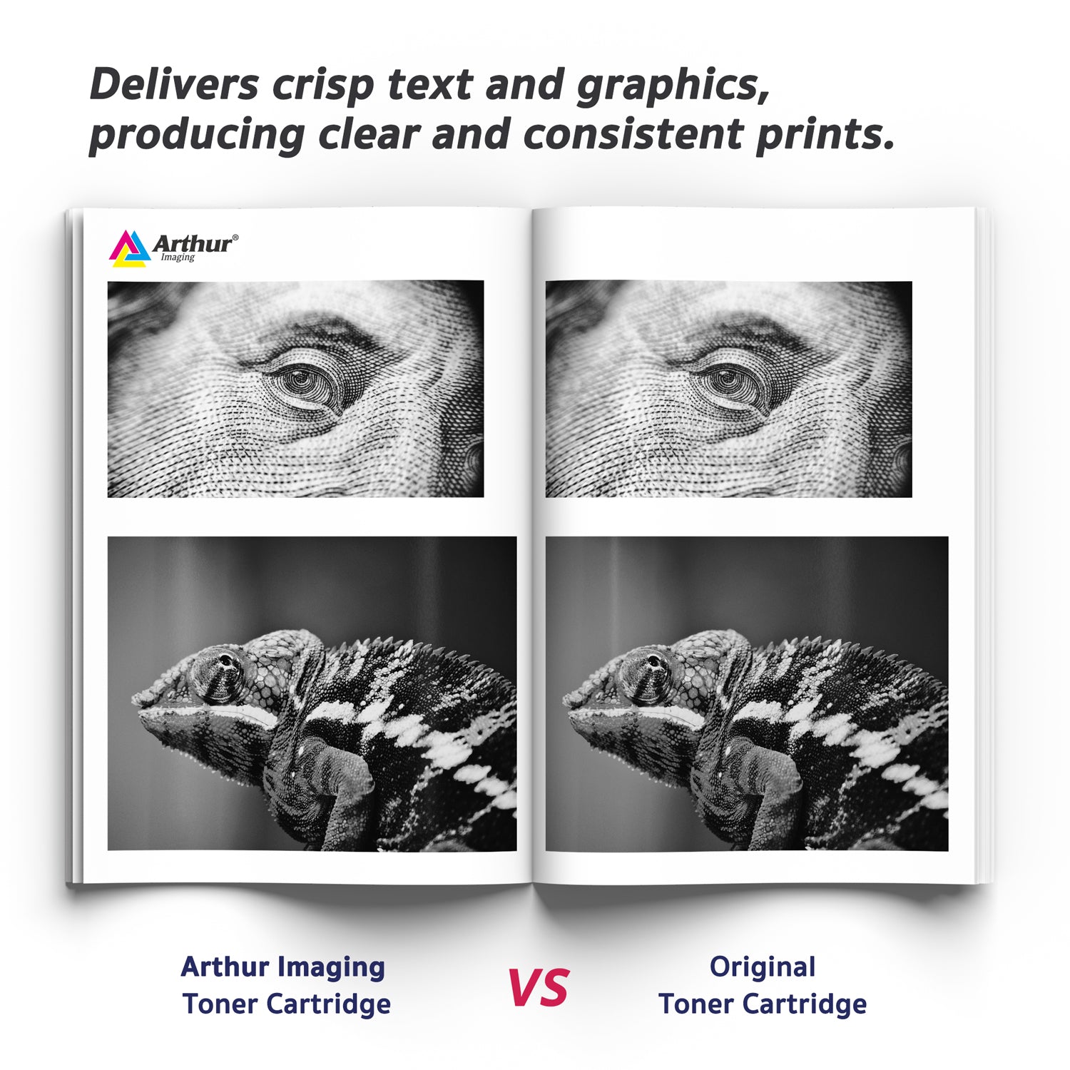 Arthur Imaging Compatible High Yield Toner Cartridge Replacement for Brother TN730 TN760 With IC Chip (Black, 1-Pack)