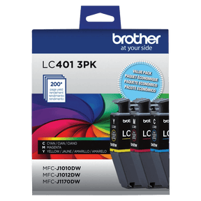 Brother Genuine LC4013PKS Standard-Yield 3-Pack Color Ink Cartridges — official Brother product image