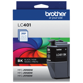 Brother Genuine LC401BKS Standard-Yield Black Ink Cartridge — official Brother product image