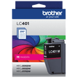 Brother Genuine LC401MS Standard-Yield Magenta Ink Cartridge — official Brother product image