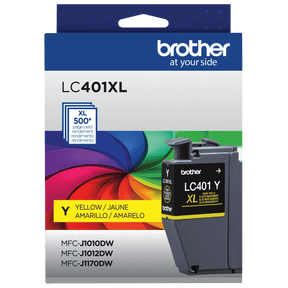 Brother Genuine LC401XLYS High-Yield Yellow Ink Cartridge — official Brother product image