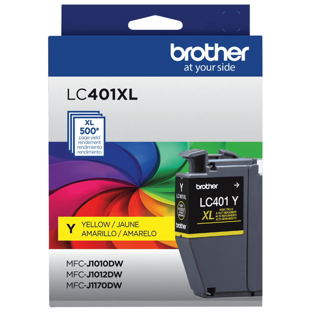 Brother Genuine LC401XLYS High-Yield Yellow Ink Cartridge — official Brother product image