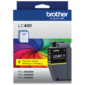 Brother Genuine LC401YS Standard-Yield Yellow Ink Cartridge — official Brother product image