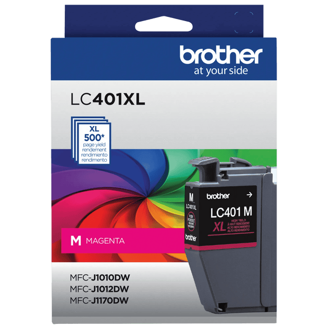 Brother Genuine LC401XLMS High-Yield Magenta Ink Cartridge — official Brother product image