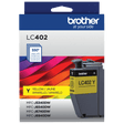 Brother Genuine LC402YS Standard-Yield Yellow Ink Cartridge — official Brother product image