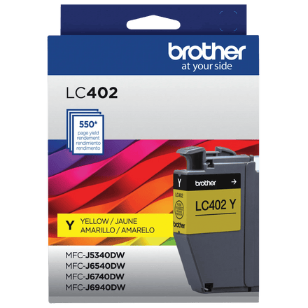 Brother Genuine LC402YS Standard-Yield Yellow Ink Cartridge
