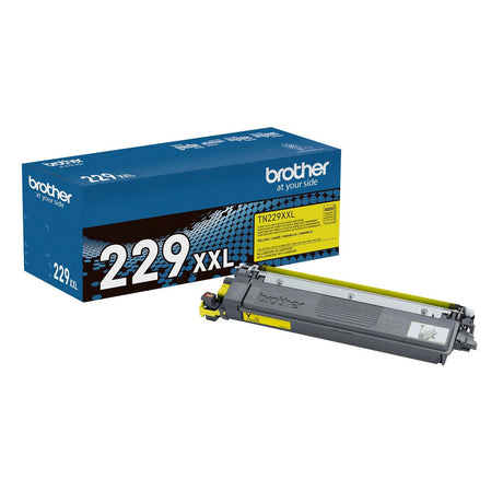 Brother Genuine TN229XXLY Super High Yield Yellow Toner Cartridge — official Brother product image