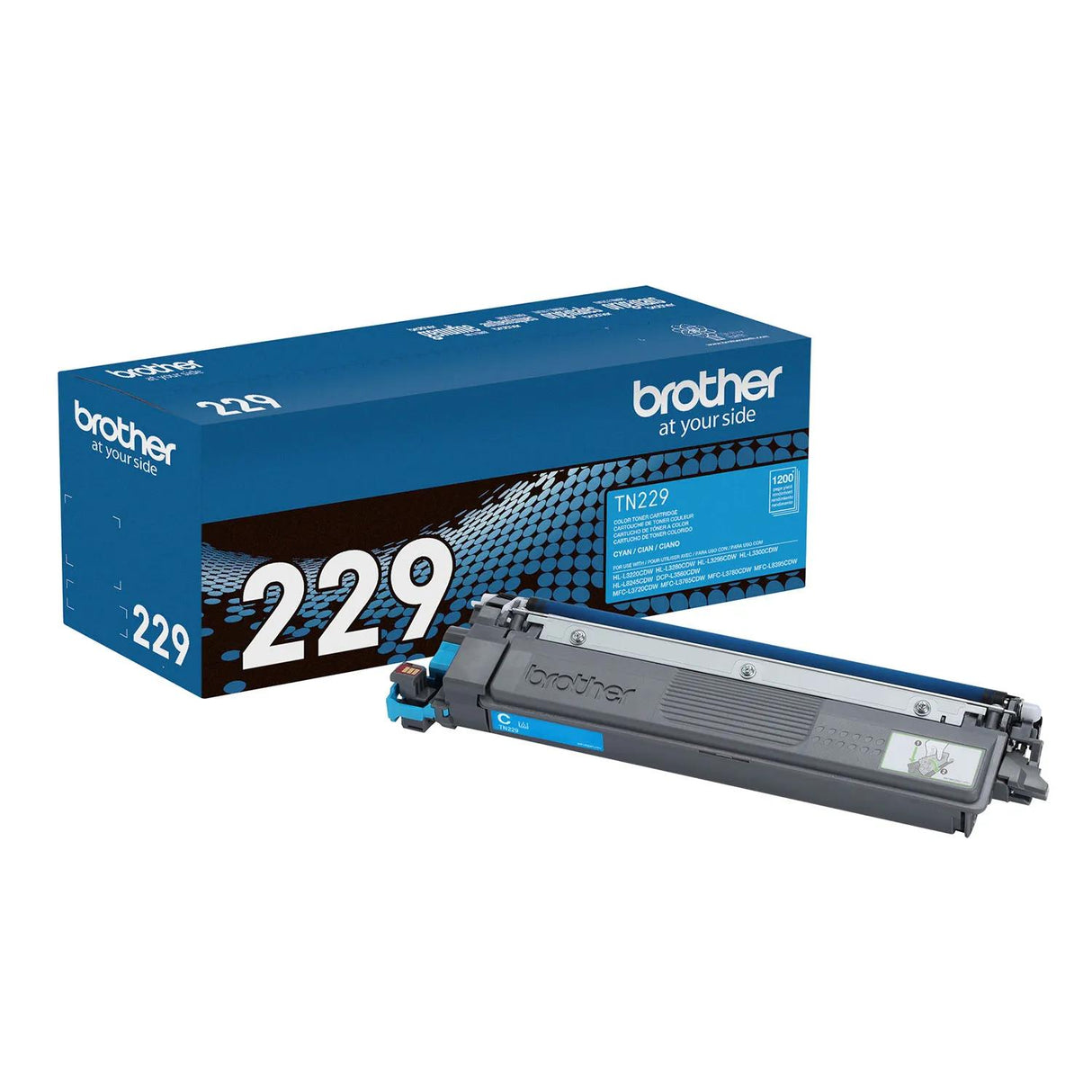 Brother Genuine TN229C Standard Yield Cyan Toner Cartridge — official Brother product image