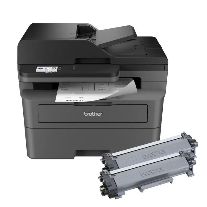 Brother MFC-L2820DW XL Wireless Compact Monochrome Laser All-in-One Printer