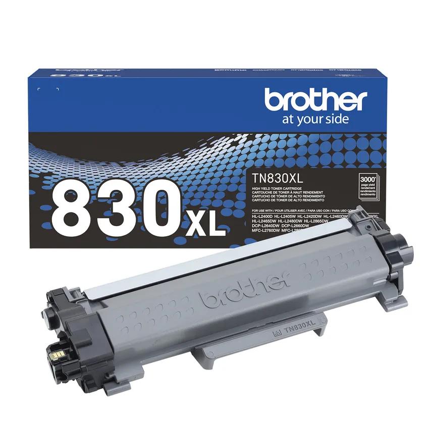 Brother Genuine TN830XL High Yield Black Toner Cartridge — official Brother product image