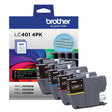 Brother Genuine LC4014PKS Standard-Yield 4-Pack Color Ink Cartridges — official Brother product image