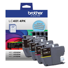 Brother Genuine LC4014PKS Standard-Yield 4-Pack Color Ink Cartridges — official Brother product image