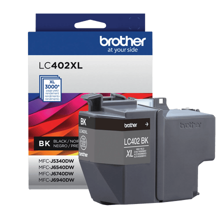 Brother Genuine LC402XLBKS High-Yield Black Ink Cartridge