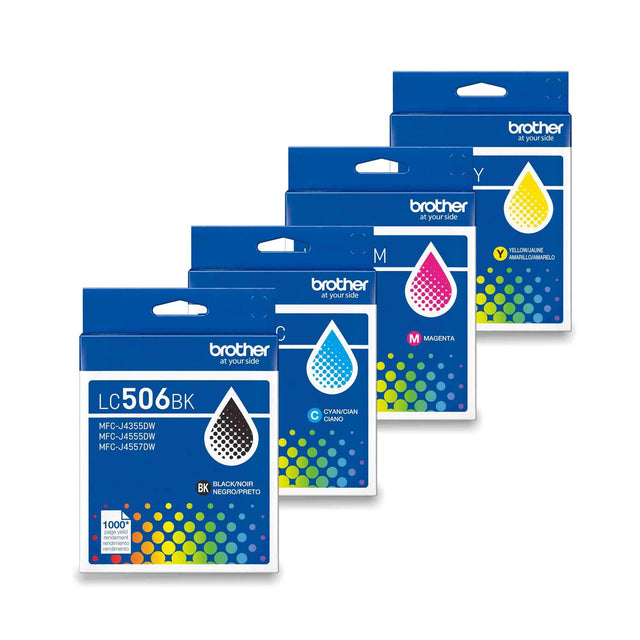 Brother Genuine LC5064PKSBUND Standard Yield Ink Cartridge Bundle — official Brother product image