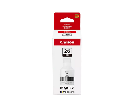 Canon Genuine GI-26 Pigment Black Ink Bottle