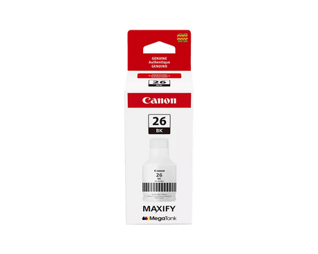 Canon Genuine GI-26 Pigment Black Ink Bottle
