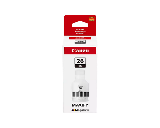 Canon Genuine GI-26 Pigment Black Ink Bottle
