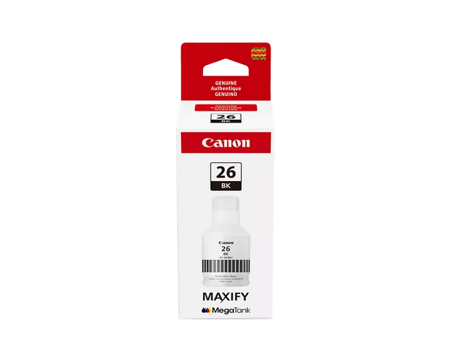 Canon Genuine GI-26 Pigment Black Ink Bottle