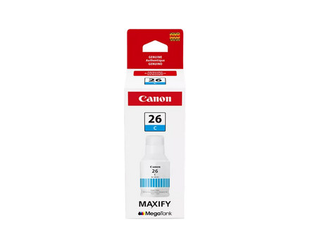 Canon Genuine GI-26 Pigment Cyan Ink Bottle