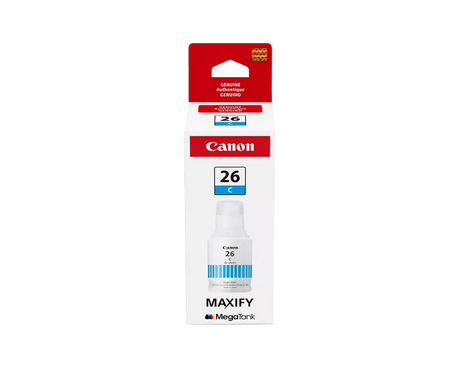 Canon Genuine GI-26 Pigment Cyan Ink Bottle