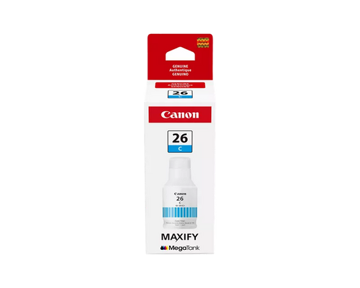 Canon Genuine GI-26 Pigment Cyan Ink Bottle