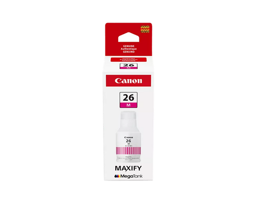 Canon Genuine GI-26 Pigment Magenta Ink Bottle