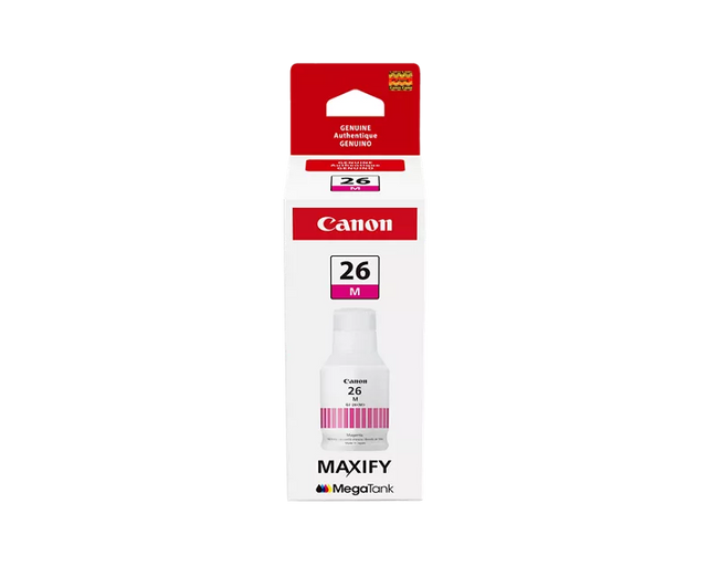 Canon Genuine GI-26 Pigment Magenta Ink Bottle
