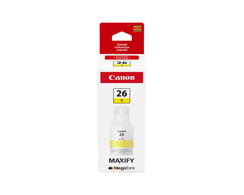 Canon Genuine GI-26 Pigment Yellow Ink Bottle