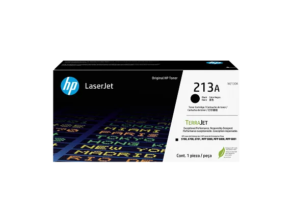 HP 213A Black Original LaserJet Toner Cartridge, W2130A - official HP product image