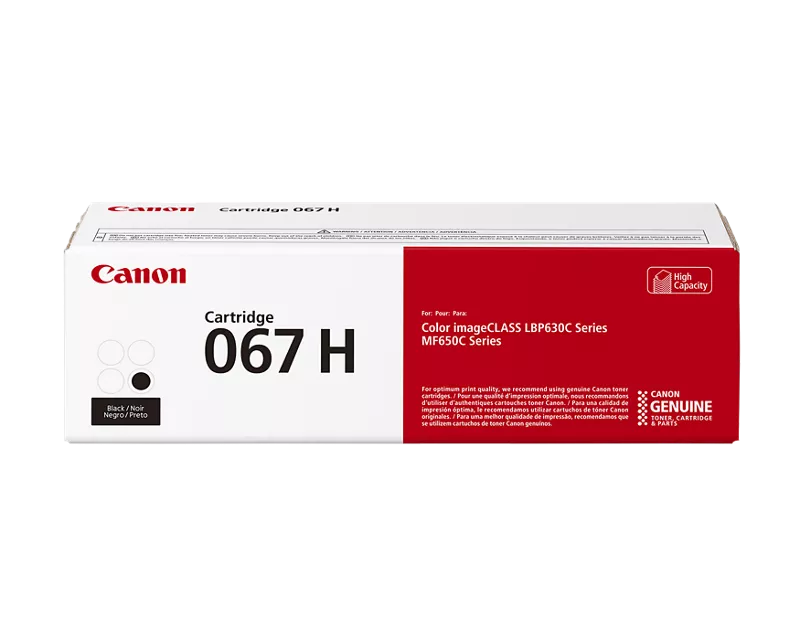 Canon Genuine 067 H Black High Capacity Toner Cartridge