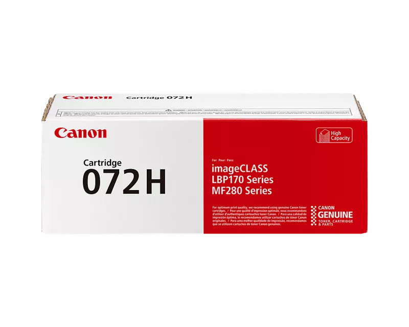 Canon Genuine 072 H Black High Capacity Toner Cartridge